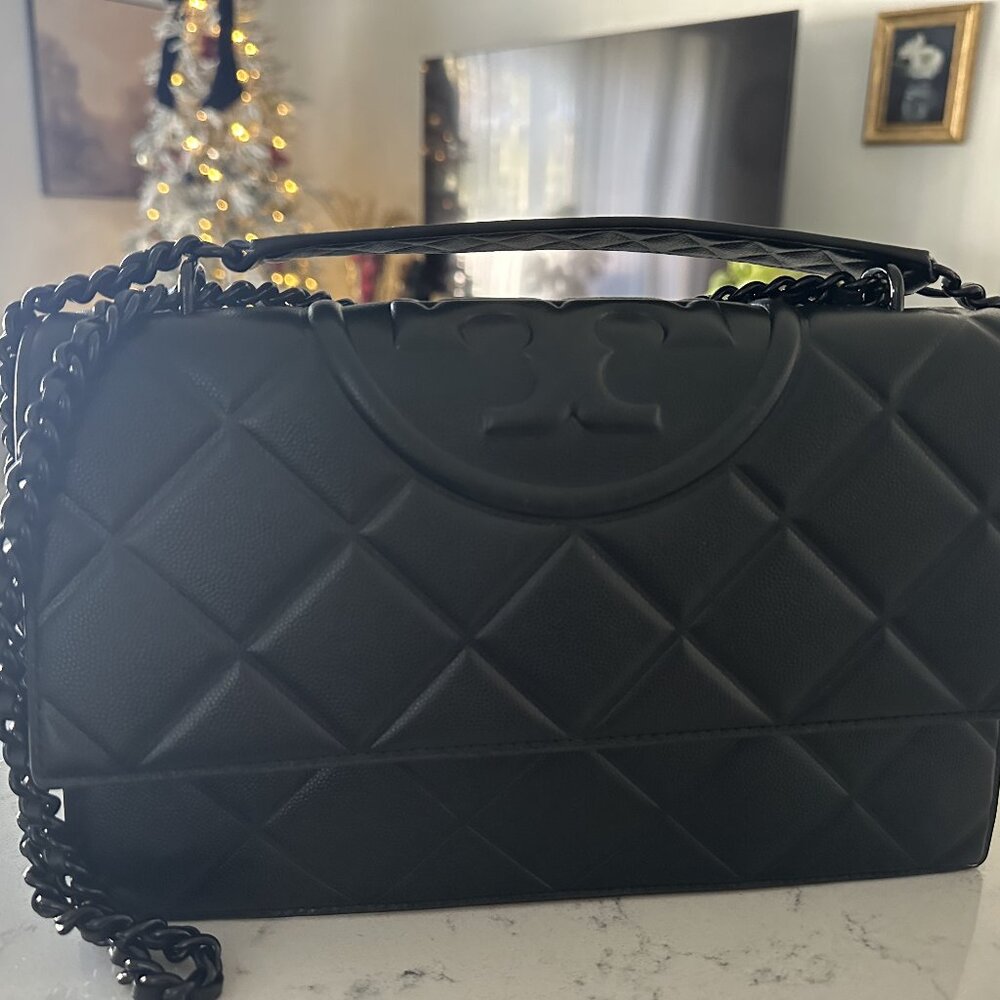 Tory Burch Fleming-New style Black on Black